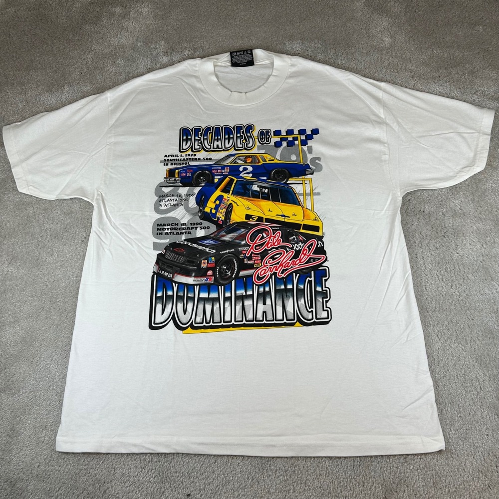 Vintage Chase Authentics NASCAR‎ T-Shirt Mens L Dale Earnhardt Decades Dominance